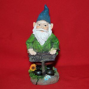 Welcome Gnome Statue Outdoor Garden Decor